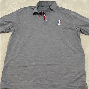 USAG Mens Gray Golf Polo Large